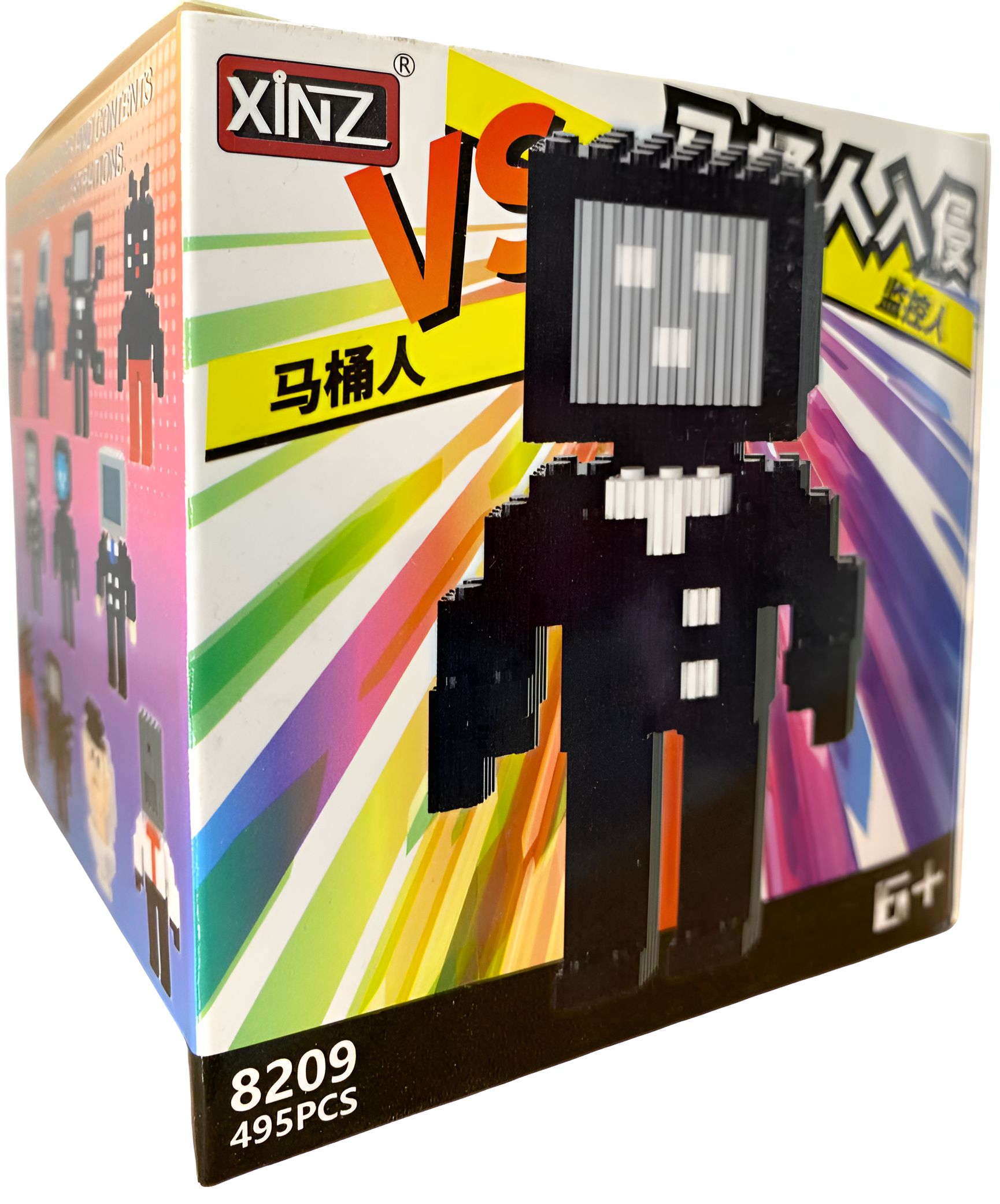 Konstruētājs - Xinz. TV man, pelēks ekrāns, 495 detaļas