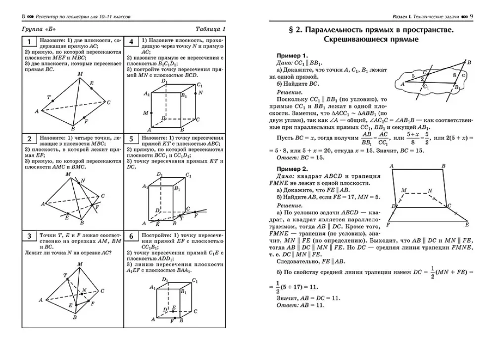 Korepetytor z geometrii dla klas 10-11