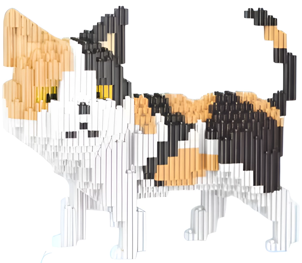 Konstruktor - Lechuan. Kot trójkolorowy, 644 elementy