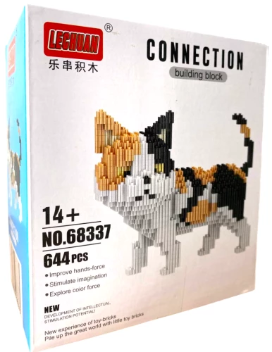 Konstruktor - Lechuan. Kot trójkolorowy, 644 elementy