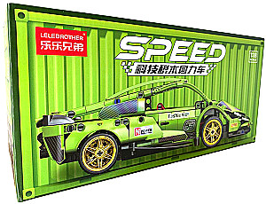 Konstruktor - Speed. Samochód, zielony, 586 części