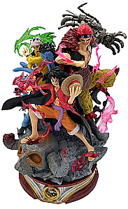 Figuriin - Anime, Kolm kaptenit. Kid, Law ja Luffy, 20cm