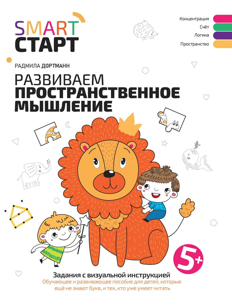 Развиваем пространственное мышление. Задания с визуальной инструкцией