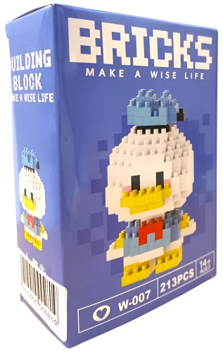 Конструктор - Bricks. Дональд Дак, 213 деталей