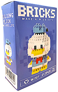 Конструктор - Bricks. Дональд Дак, 213 деталей