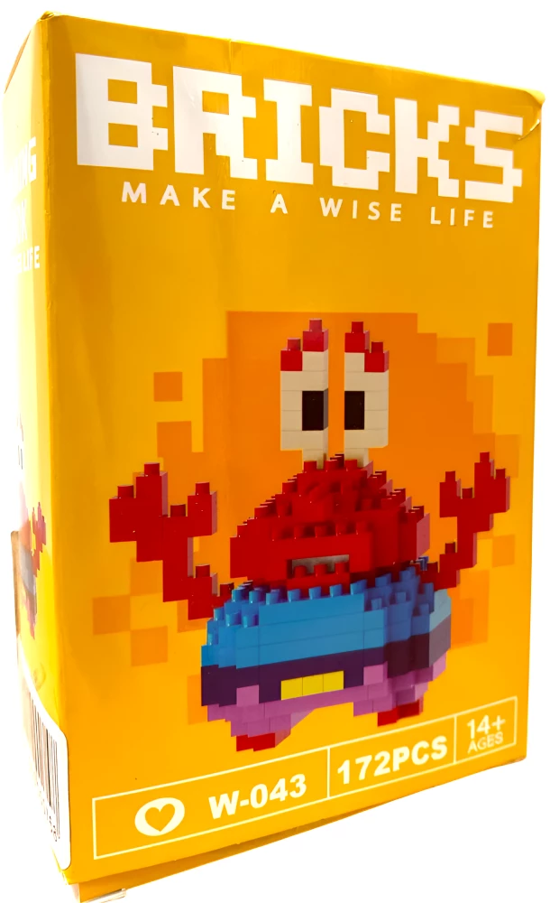 Constructor - Bricks. Mr. Krabs, 172 pieces