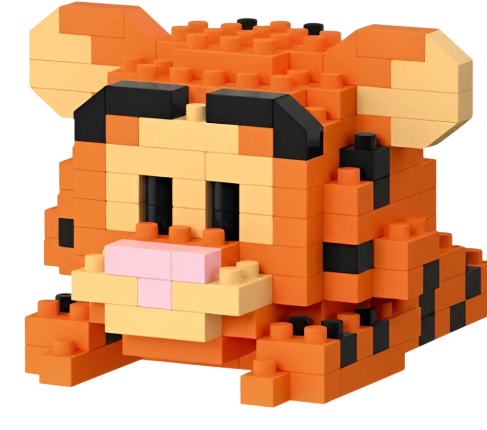 Konstruktorek - Cute Alliance. Tygrys, 211 części