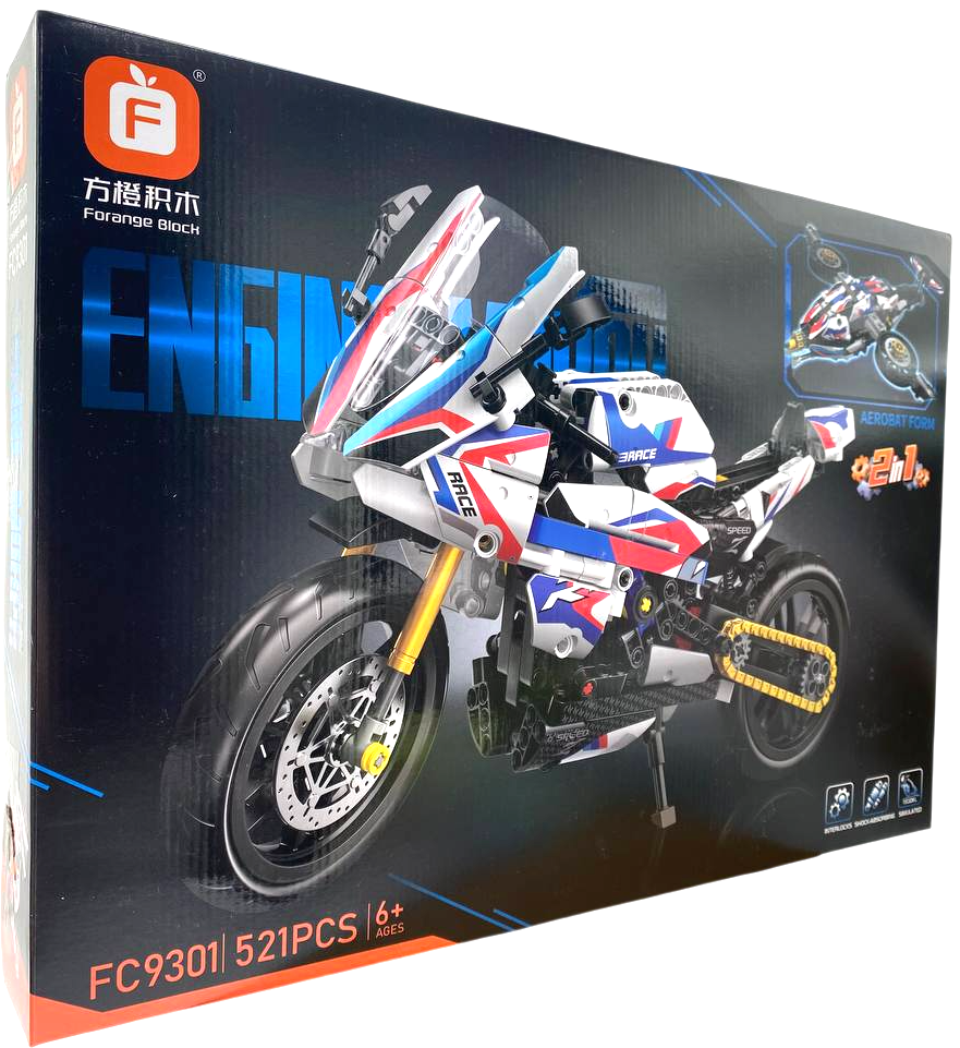 Konstruktors - Engine-morph. Motocikls, 521 detaļa