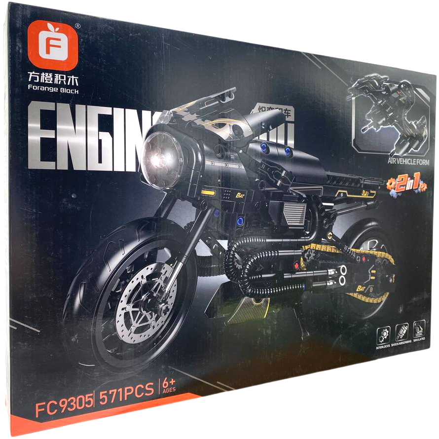 Konstruktors - Engine-morph. Motocikls, 571 detaļa