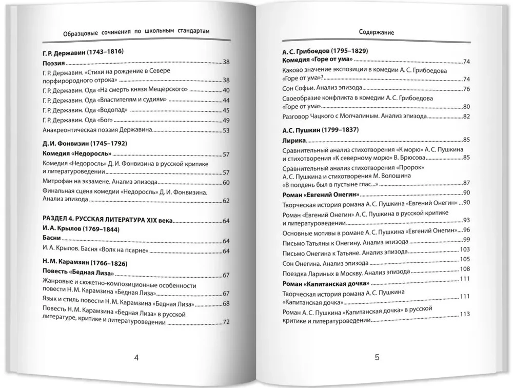 Wzorcowe wypracowania zgodnie z szkolnymi standardami klasy 5-11