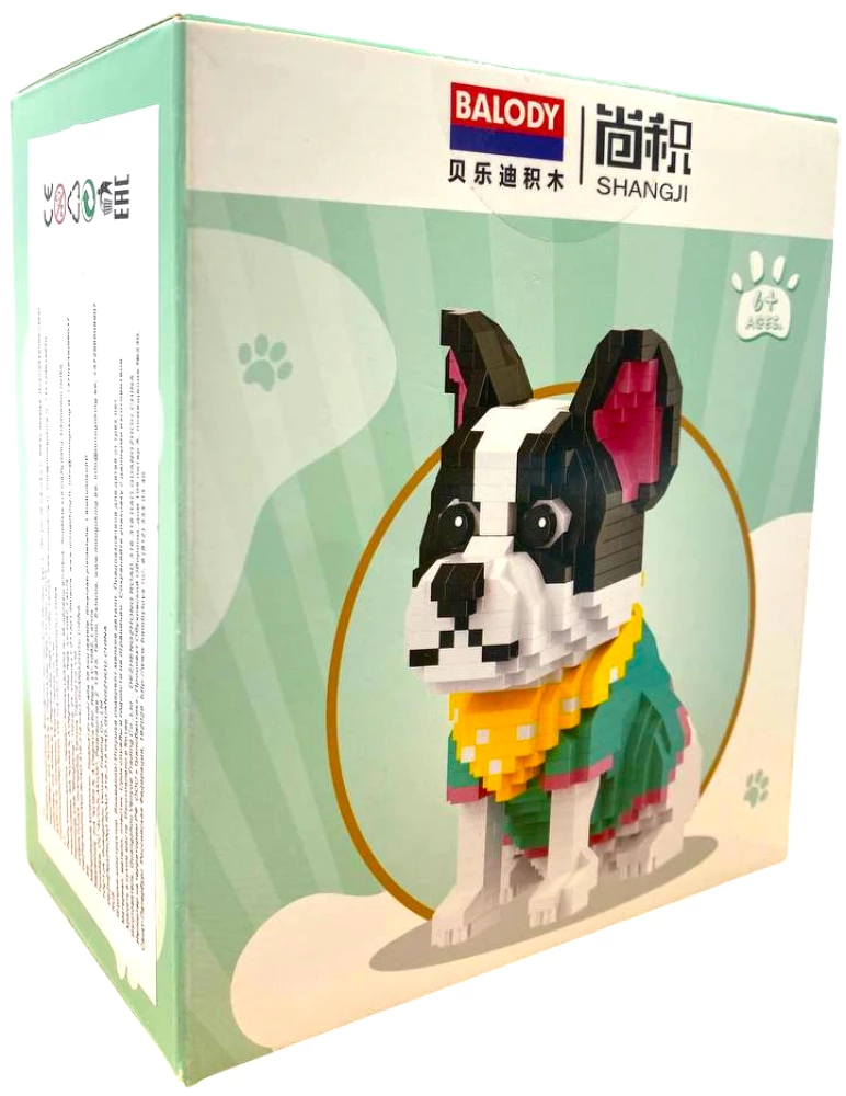 Konstruktor - Balody. Francuski buldog, 917 elementów