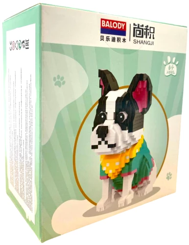 Konstruktor - Balody. Francuski buldog, 917 elementów