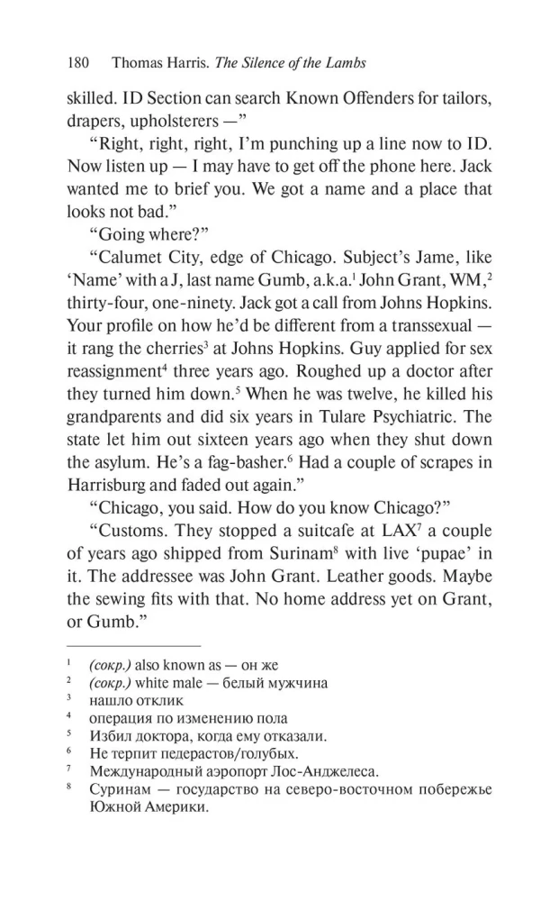 Молчание ягнят (The Silence of the Lambs) книга для чтения на английском языке