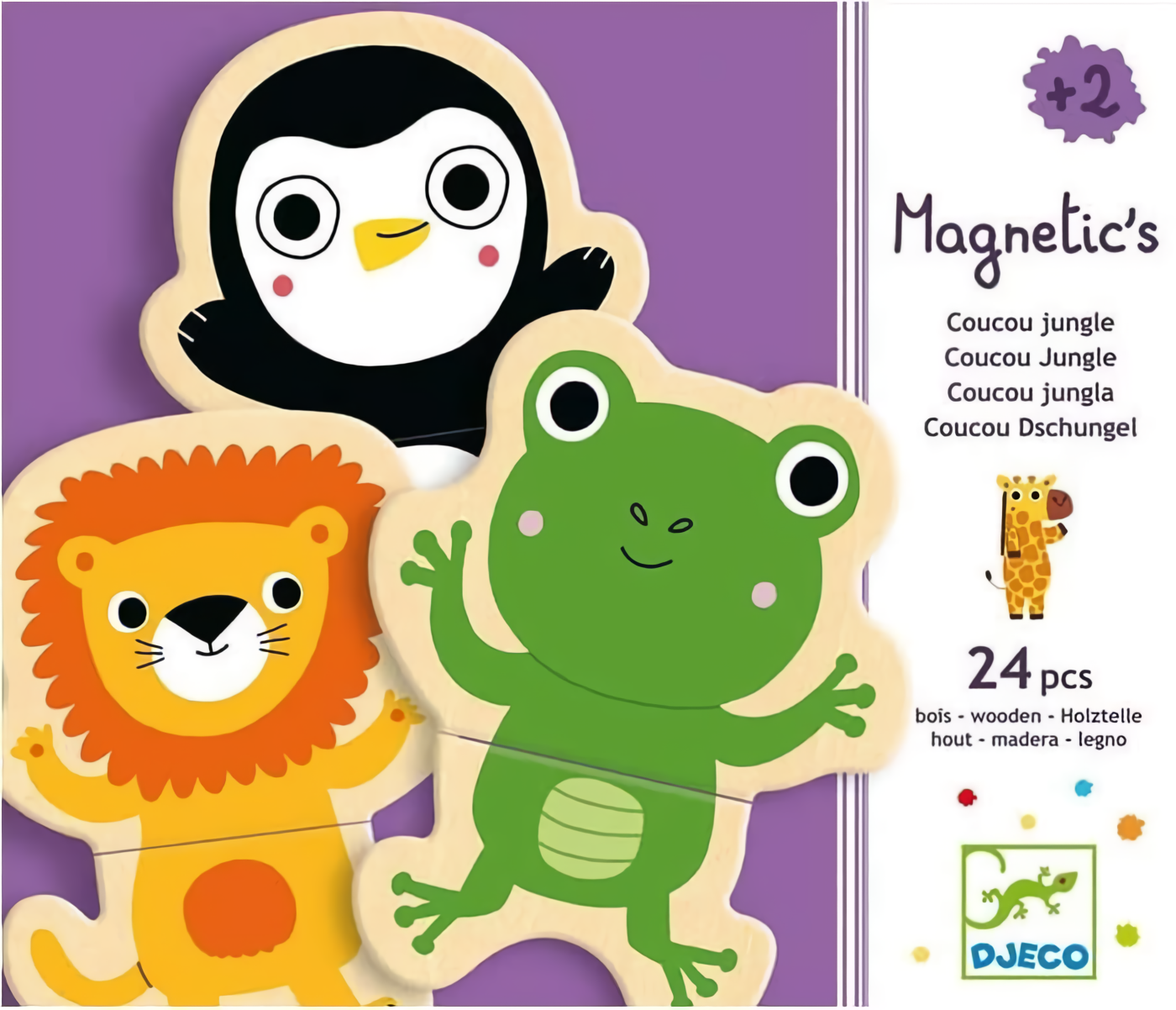 Magnetinė žaidimas - Džiunglės, 24 detalės