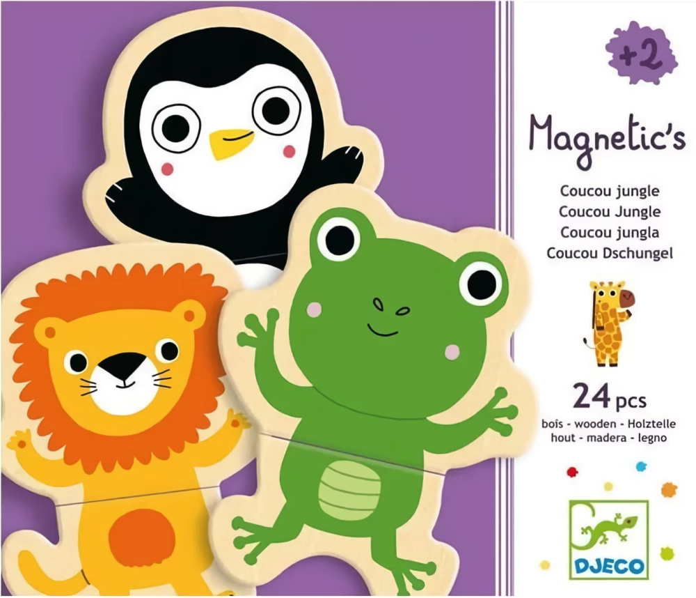 Magnētiskā spēle - Džungļi, 24 detaļas