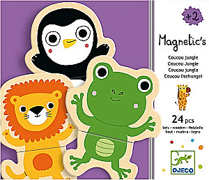 Magnētiskā spēle - Džungļi, 24 detaļas