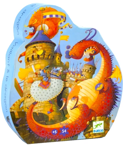 Пазл:54 - Рыцарь и дракон