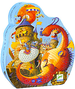 Пазл:54 - Рыцарь и дракон