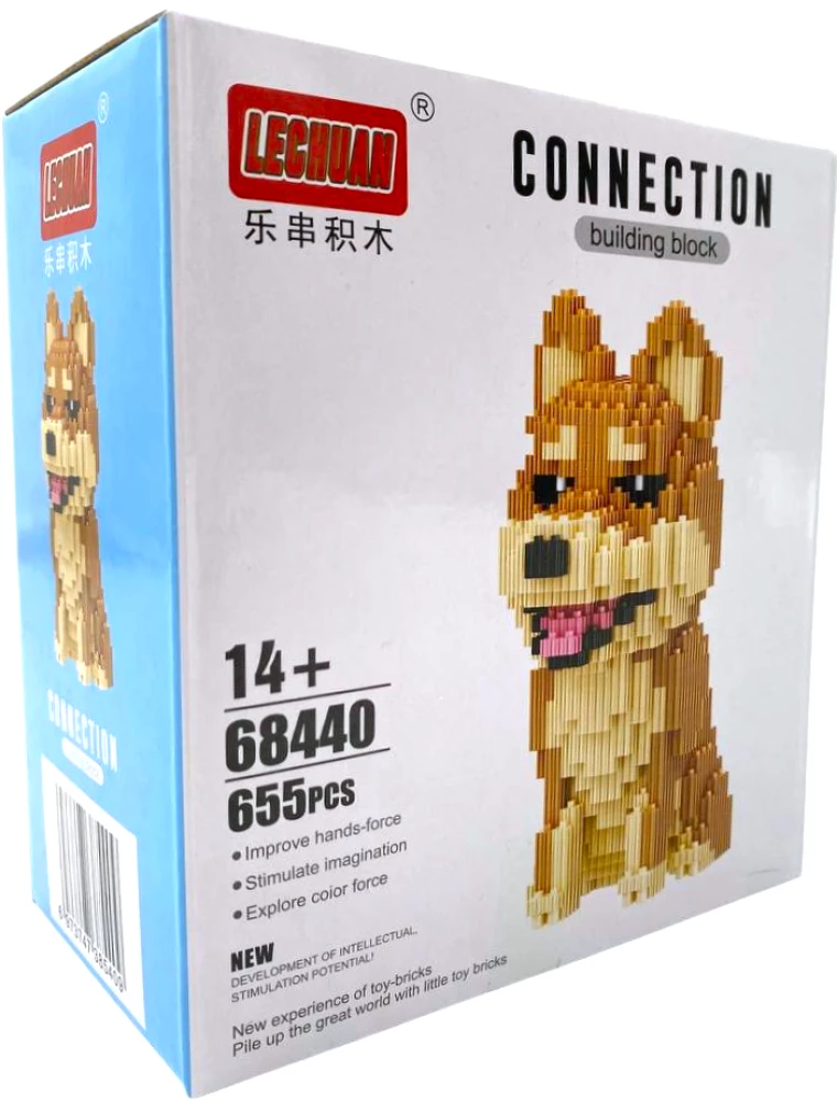 Конструктор - Lechuan. Сиба-ину, 655 деталей