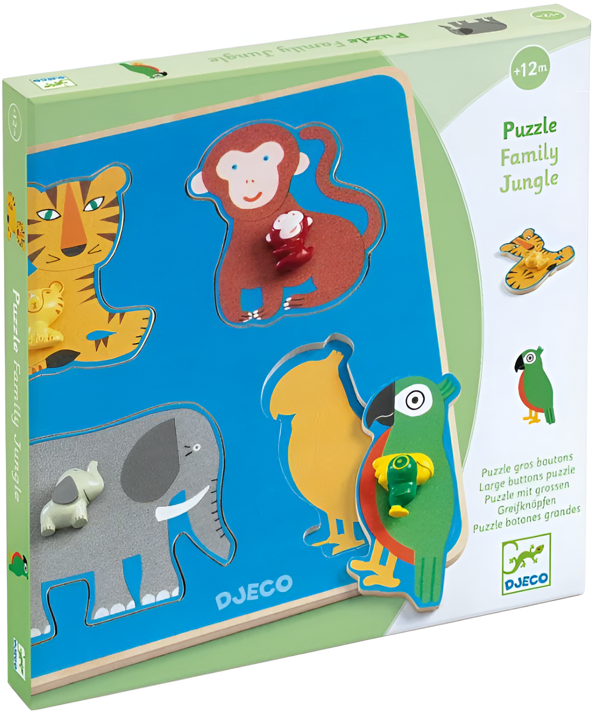 Educational Puzzle - Family in the Jungle