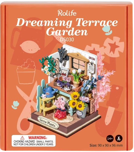 3D faltbare Miniatur - Garten auf der Traumterrasse