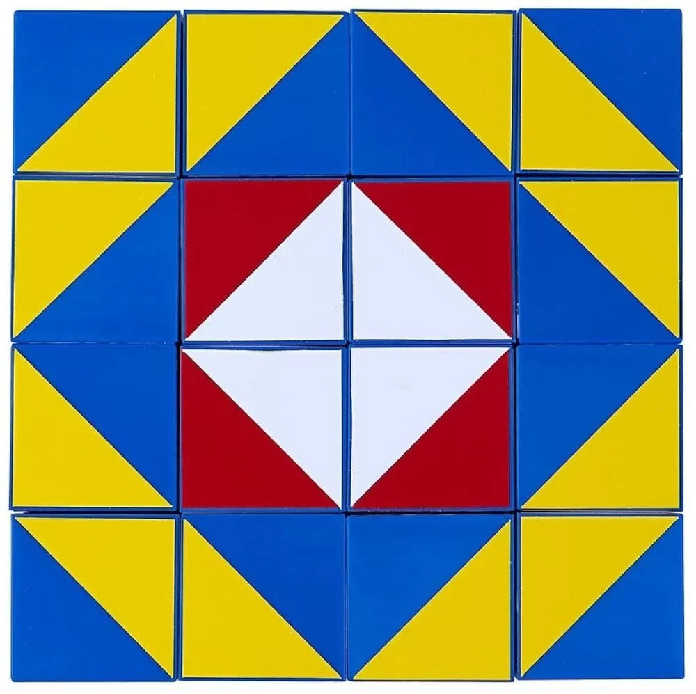 Educational Game Cubes Assemble the Pattern