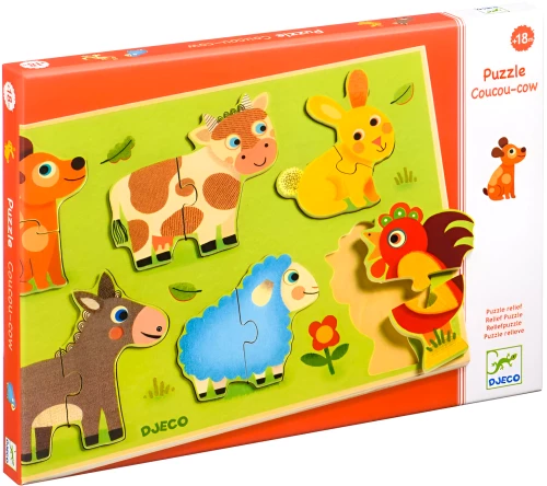 Attīstošā puzle - Dzīvnieki pļavā