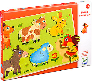 Attīstošā puzle - Dzīvnieki pļavā