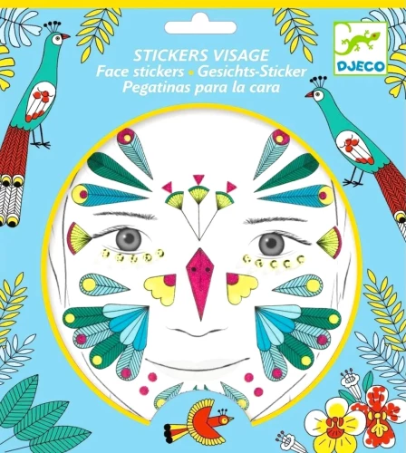 Gesichtssticker-Set - Vogel