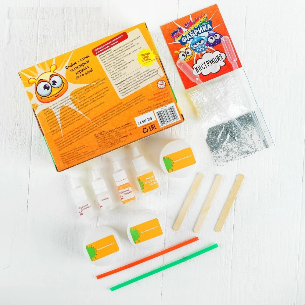 Набор для опытов и экспериментов - Слайм фабрика. Банан