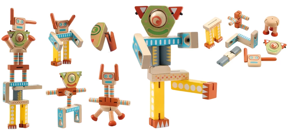 Деревянный конструктор - Роботы