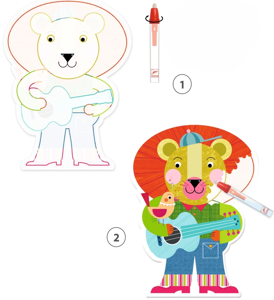 Creative Set - Water Paints. Bright Animals