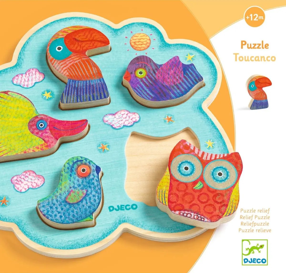 Wooden Puzzle - Birds