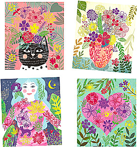 Creative Set - Collage. Petals