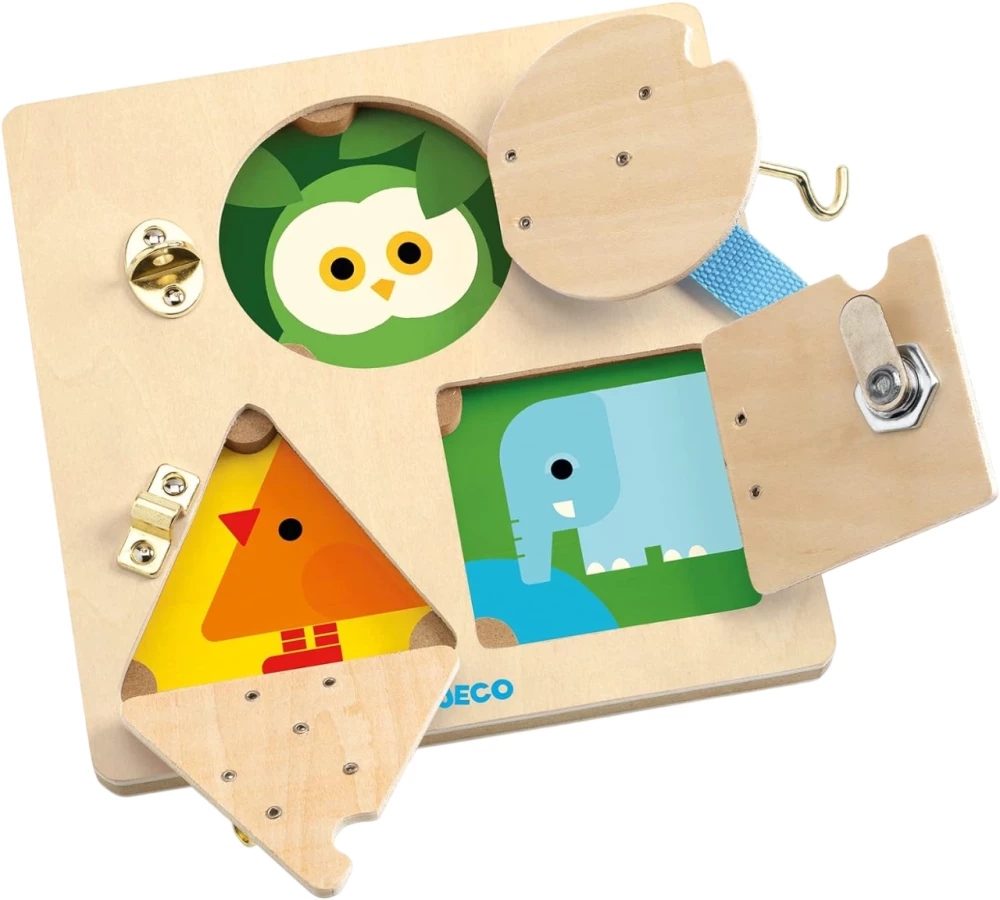 Attīstoša koka spēle - Slēdzenes