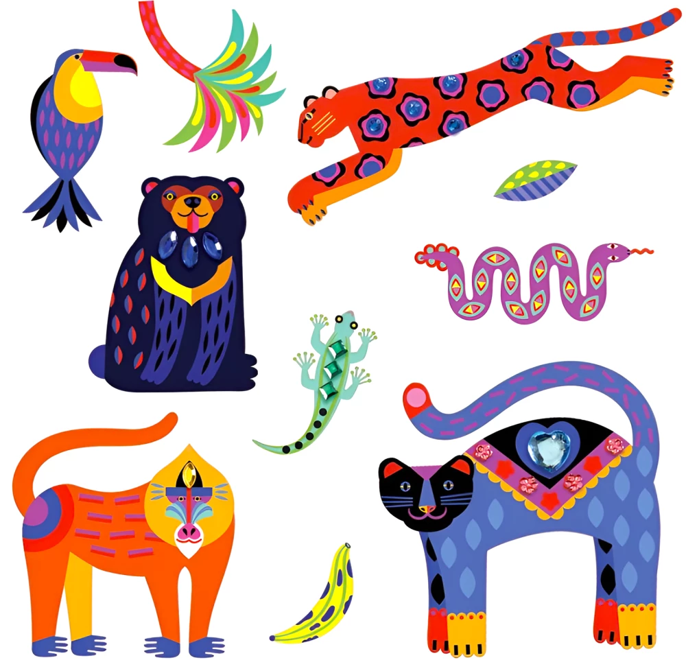 Stickers - Exotico, 30pcs.