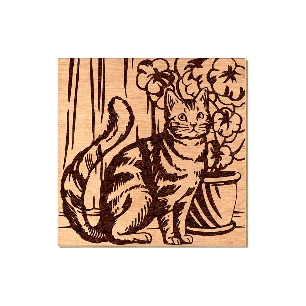 Прибор для выжигания - Любимая кошка