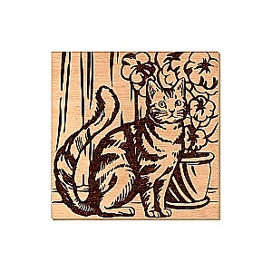 Прибор для выжигания - Любимая кошка