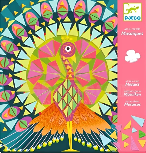 Mosaik - Pfau und Eule