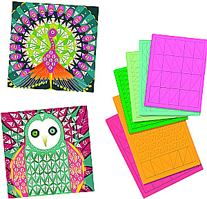 Мозаика - Павлин и сова