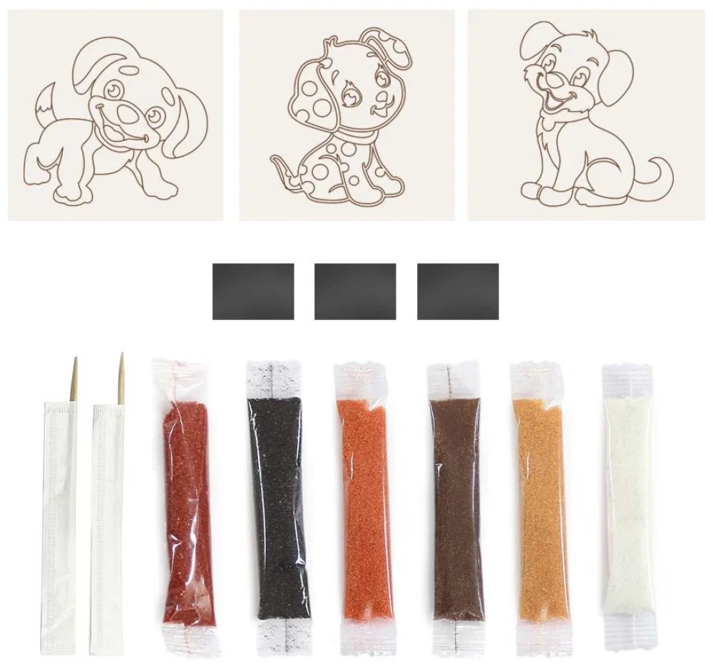 Sand Mural - Magnets. Faithful Friends