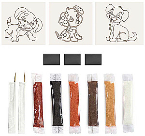 Sand Mural - Magnets. Faithful Friends