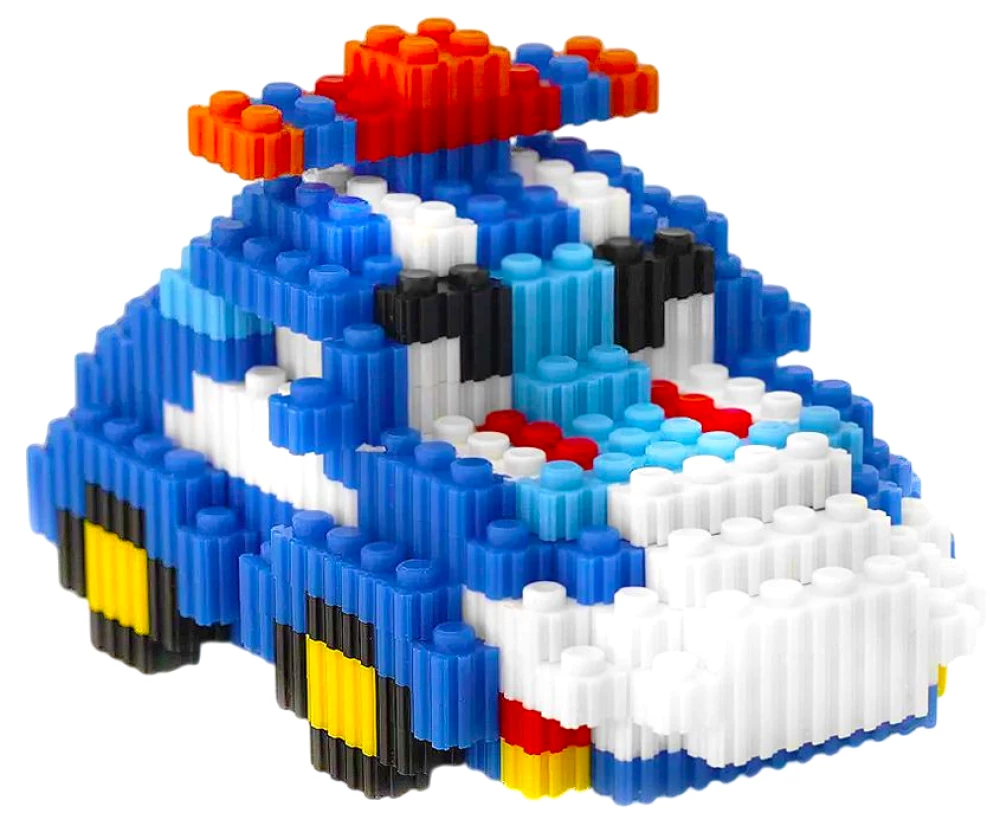 Конструктор - Xinz. Машина синяя, 566 деталей