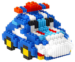 Конструктор - Xinz. Машина синяя, 566 деталей