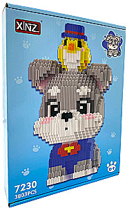 Конструктор - Xinz. Собака с птицей на голове, 3803 детали