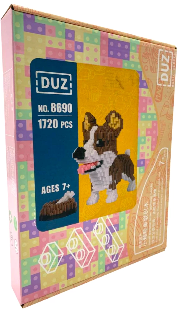 Конструктор - DUZ. Собака с миской, 1720 деталей