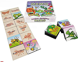 Board Game - Children's Wooden Memo. Insects