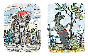 Der Elefant und Moska. Fabeln