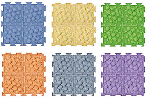 Модульный коврик - Набор мини футбол (жесткий), 24 пазла