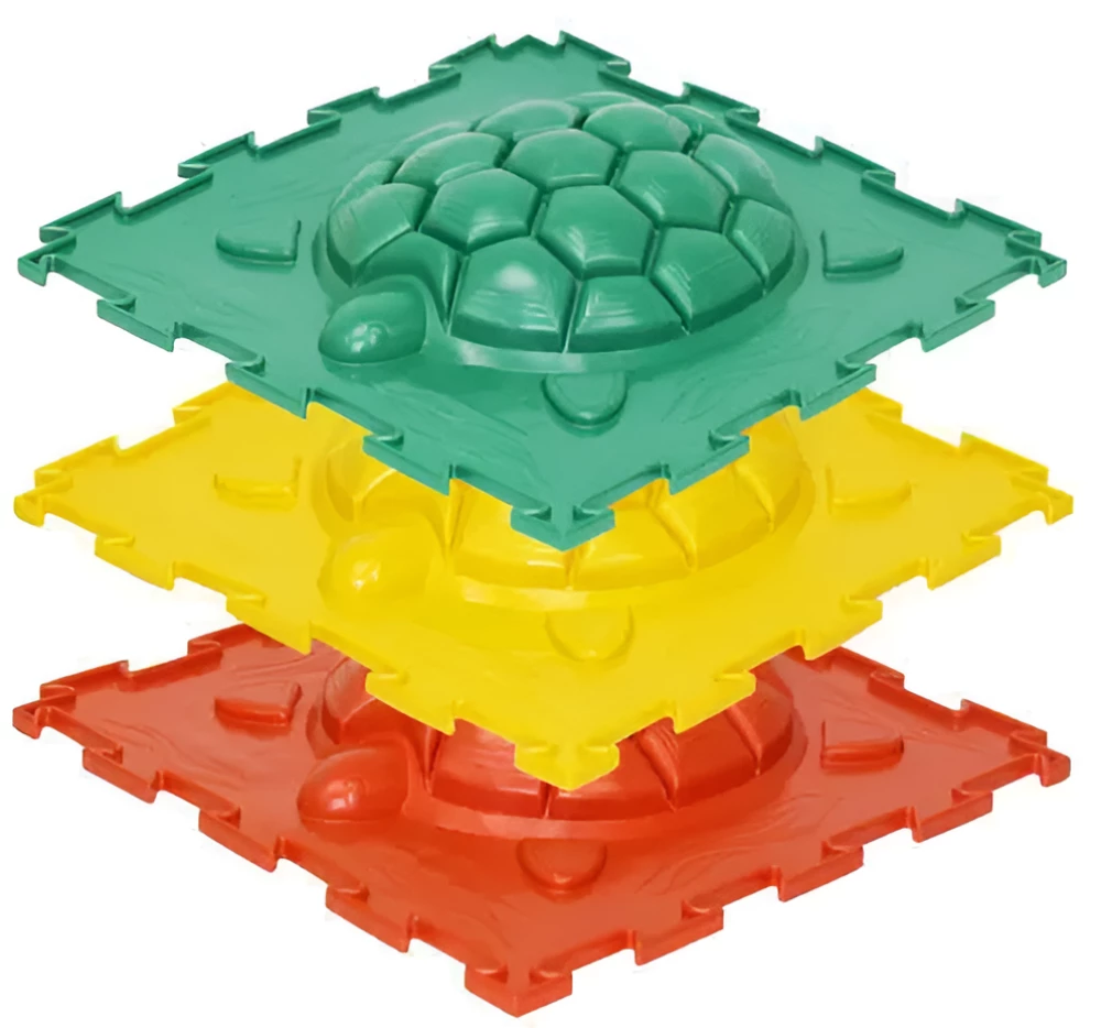 Модульный коврик - Черепашка (жесткий), 4 пазла